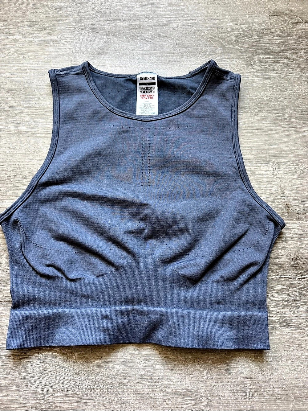 Gymshark BA370 Athletic Tank Top in Blue Size Large